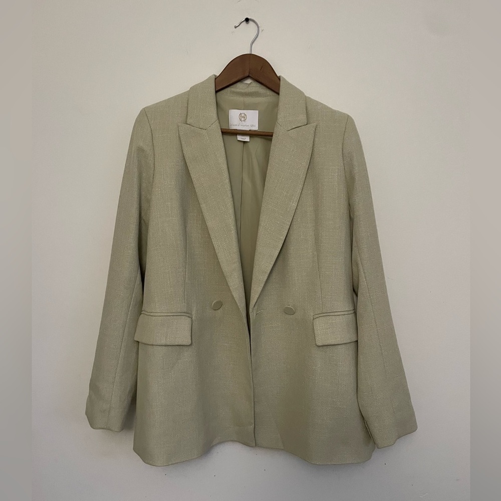 House of Harlow 1960 Stunning Celery Green Blazer